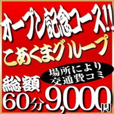 令和5年11月1日グランドオープン記念 限定割引コース【60分9,000円】