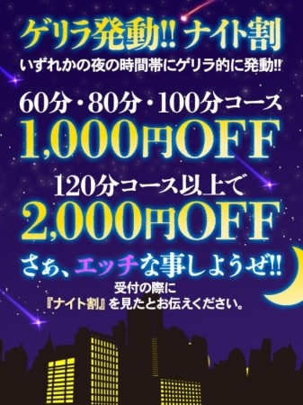 ドジャース2連覇記念・ひゃっほー(≧≦)合言葉で80分コース以上2000円引き